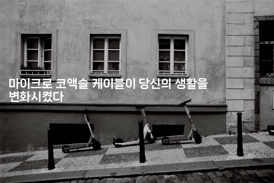 마이크로 코액슬 케이블이 당신의 생활을 변화시켰다-메디오