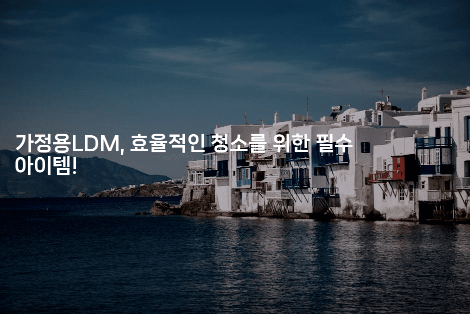 가정용LDM, 효율적인 청소를 위한 필수 아이템!2-메디오