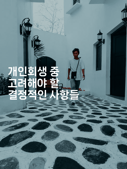 개인회생 중 고려해야 할 결정적인 사항들-메디오